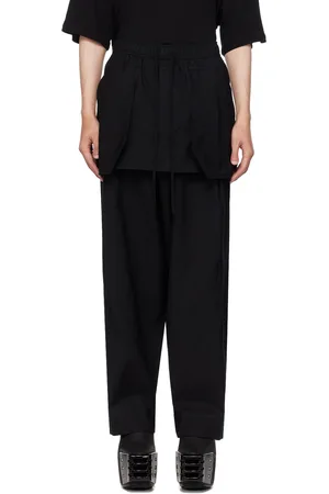 JULIUS Pantalon ample noir
