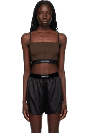 Tom Ford Soutien-gorge brun à logo