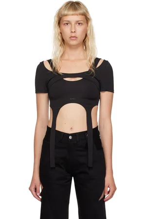 HELIOT EMIL T-shirt Hail noir à harnais