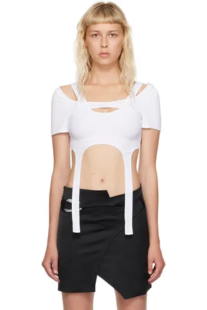 HELIOT EMIL T-shirt Hail blanc à harnais