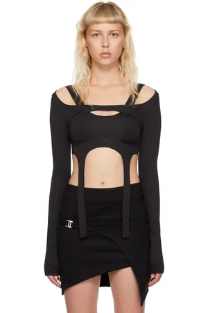 HELIOT EMIL T-shirt à manches longues Arid noir à harnais