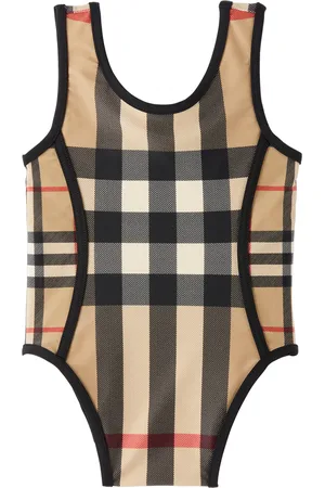 Burberry Bébé | Maillot de bain beige à carreaux