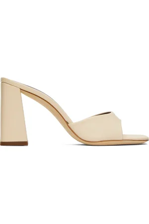 Staud Sandales à talon bottier Sloane blanc cassé