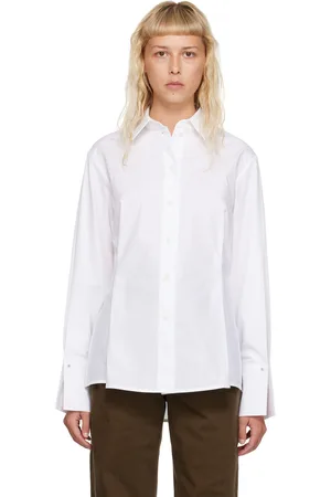 Victoria Beckham Chemise blanche à plis