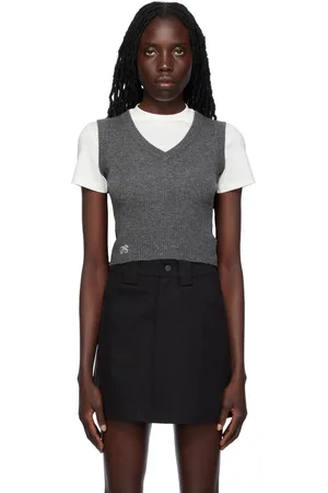 Fax Copy Express Gilet gris exclusif à SSENSE