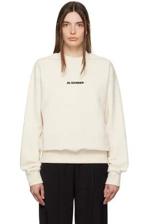 Jil Sander Pull molletonné surdimensionné blanc cassé