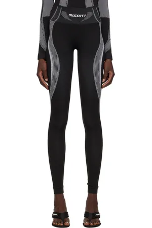 MISBHV Legging de sport noir et blanc