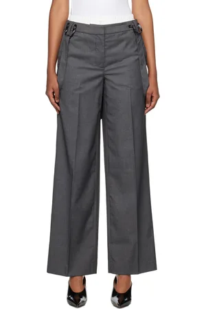 REMAIN Birger Christensen Pantalon gris à bretelles