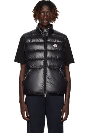 Moncler Veste Aube noire rembourrée en duvet