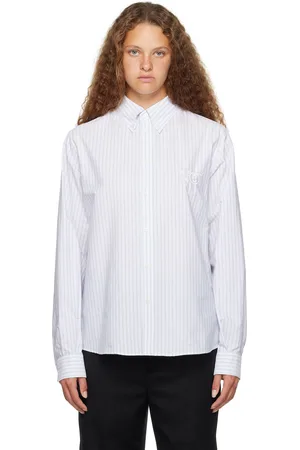 Maison Margiela Chemise blanche à logo brodé
