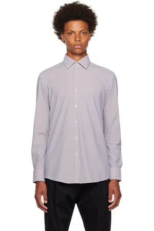 HUGO BOSS Chemise ajustée brune