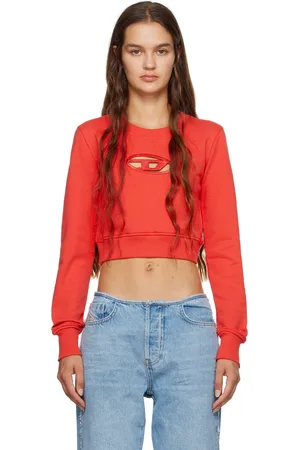 Diesel Pull molletonné F-Slimmy-Od rouge