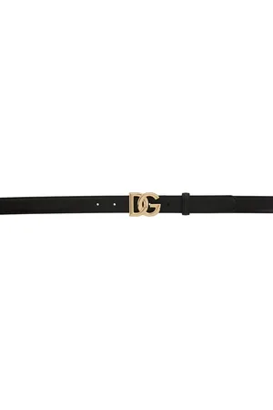 Dolce & Gabbana Ceinture noire à logo DG