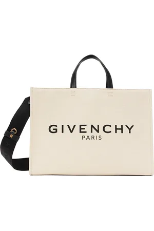 Givenchy Moyen cabas beige à logos