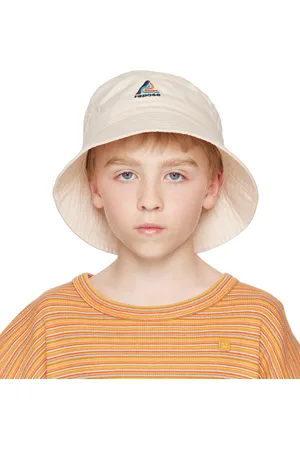 Repose AMS Enfant | Chapeau bob beige à logo brodé