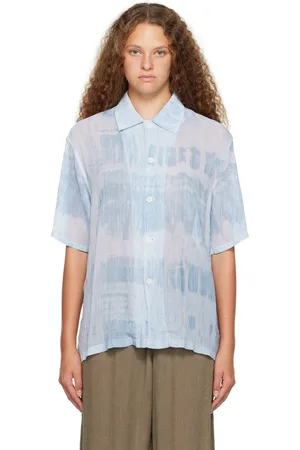 OUR LEGACY Chemise droite bleue