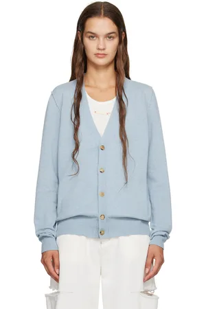 Maison Margiela Cardigan bleu à boutons