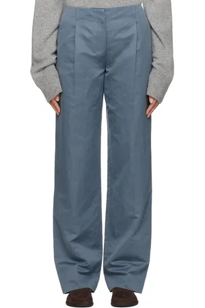 The Row Pantalon Tamarindo bleu