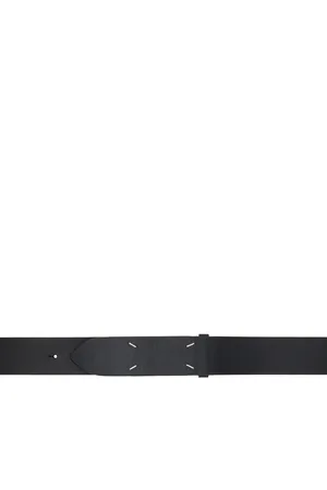 Maison Margiela Ceinture noire à ornement cousu emblématique