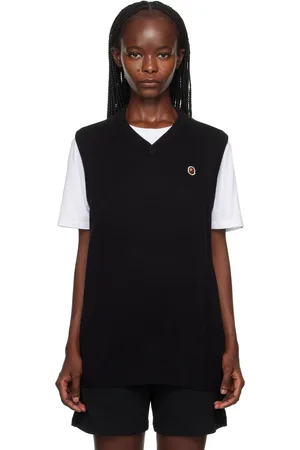 BAPE Gilet noir à logos