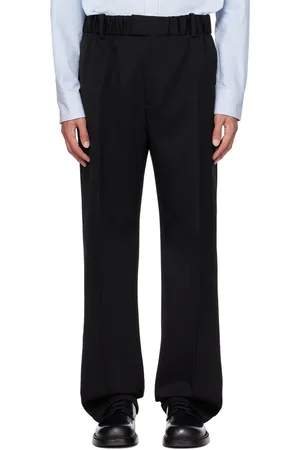 Bottega Veneta Pantalon noir à taille élastique
