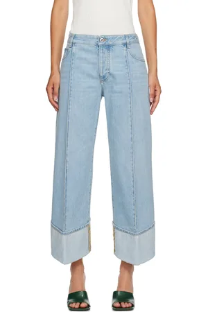 Bottega Veneta Jean bleu à forme incurvée