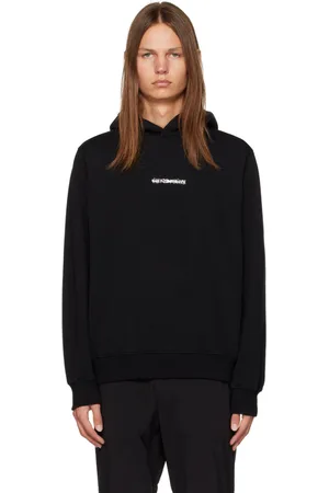 HAN Kjøbenhavn Pull à capuche noir à image et logo