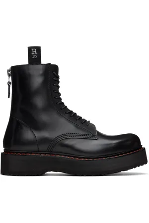 R13 Bottes noires à plateforme