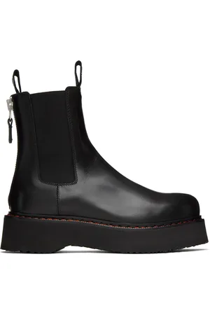 R13 Bottes noires à plateforme