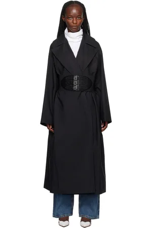 Alaïa Trench noir à ceinture
