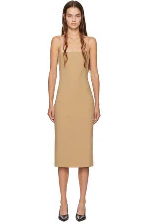 The Row Robe midi Haku brun clair