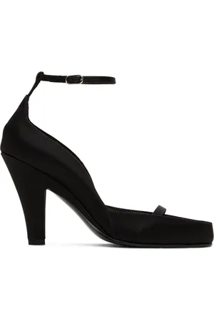 The Row Chaussures à talon bottier noir à bride à la cheville