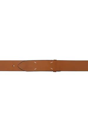 Maison Margiela Ceinture brun clair à ornement cousu emblématique
