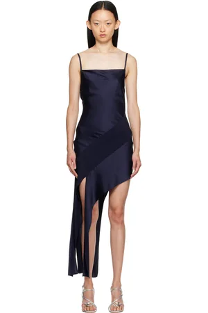 Helmut Lang Robe courte Slash bleu marine