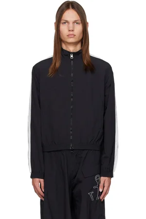 J.W.Anderson Blouson de survêtement noir à rayures