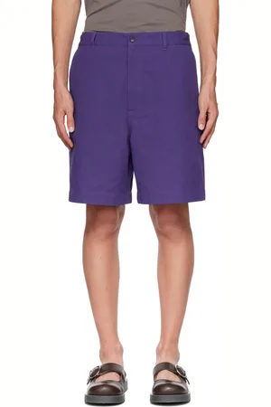 Acne Studios Short mauve à trois poches