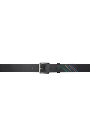Paul Smith Ceinture noire à rayures