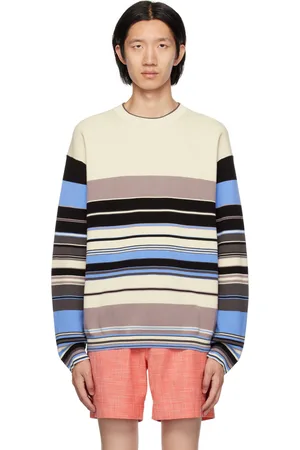 Paul Smith Pull blanc cassé à rayures