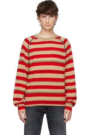 Paul Smith Pull rouge et beige à rayures