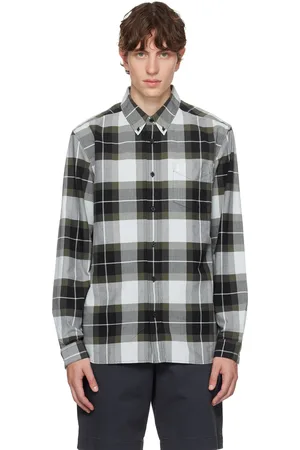 Fred Perry Chemise bleue à motif tartan