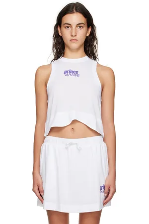 Ganni Débardeur blanc édition Prince