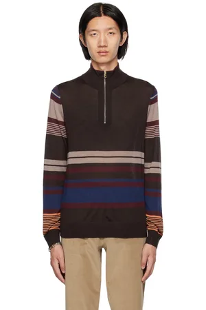Paul Smith Pull brun à rayures
