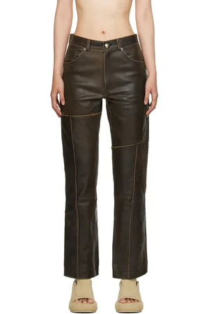 Andersson Bell Pantalon Dreszen brun en cuir