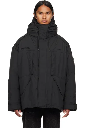 JUUN.J Blouson étagé noir rembourré en duvet