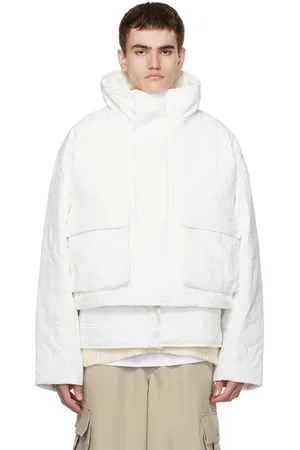 Feng Chen Wang Blouson blanc à motif gaufré