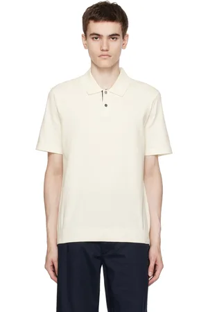 THEORY Polo Goris blanc cassé