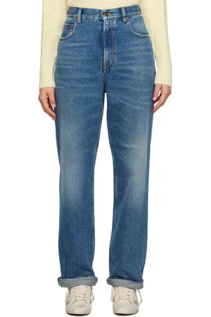 Golden Goose Jean ample bleu