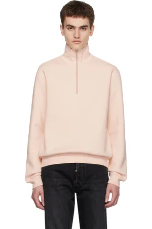 Acne Studios Pull rose à demi-glissière