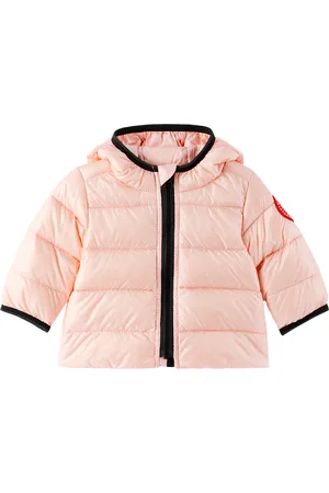 Canada Goose Bébé | Blouson Crofton rose rembourré en duvet à capuche