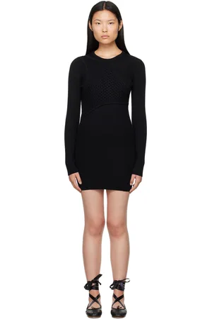 Feng Chen Wang Robe courte étagée noire
